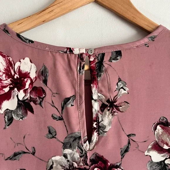 Pink Blush Boho Floral Tunic Shirt Dress - Picture 7 of 7